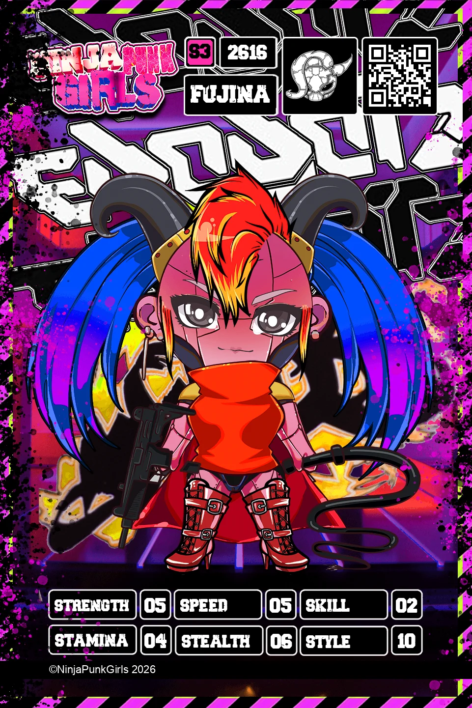 Rebuilt card #2616 Fujina