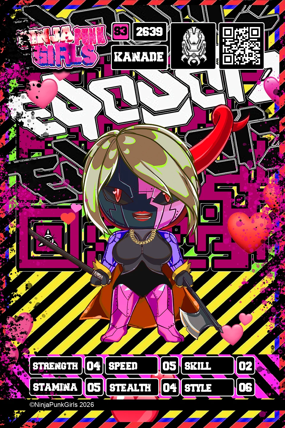 Rebuilt card #2639 Kanade