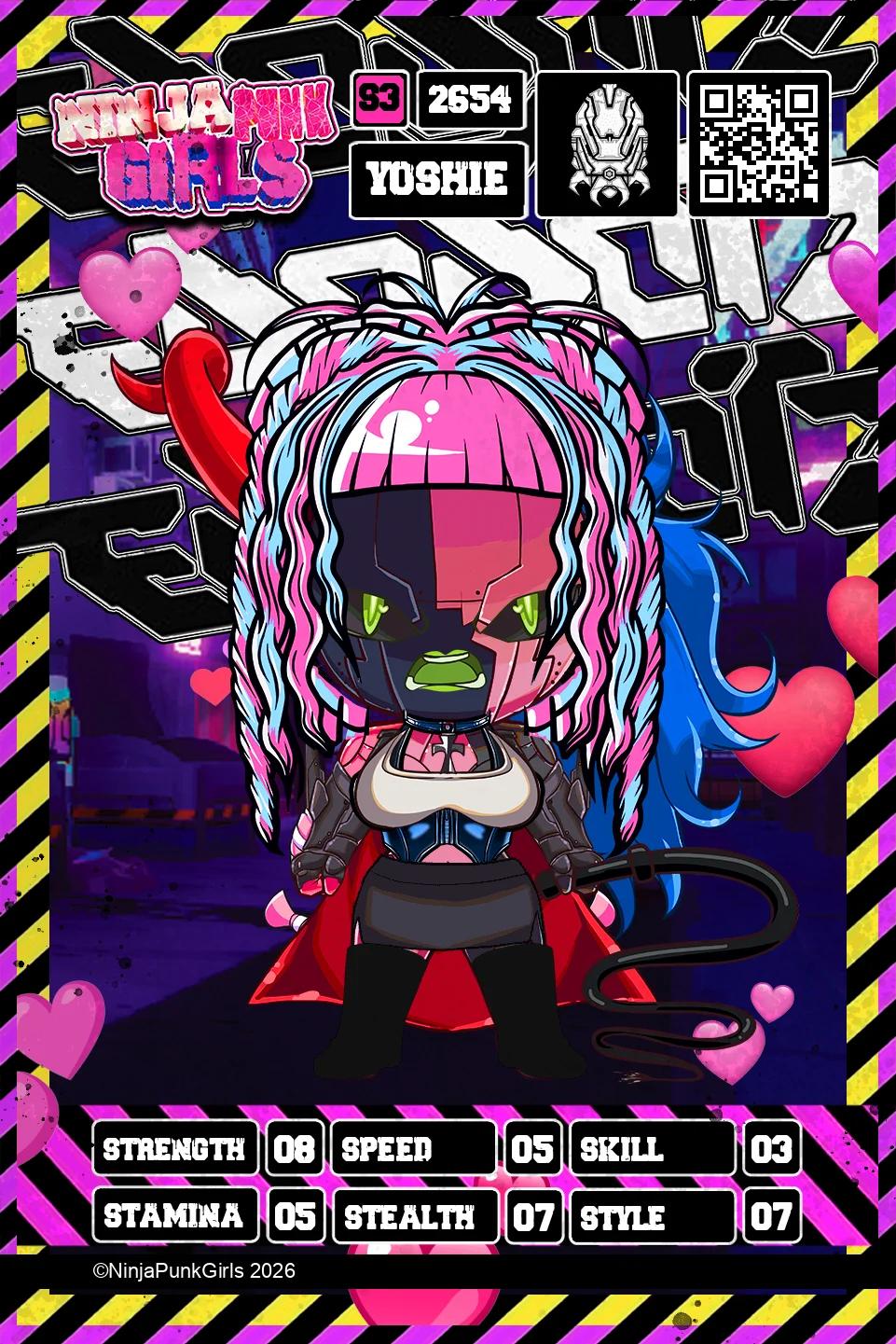 Rebuilt card #2654 Yoshie