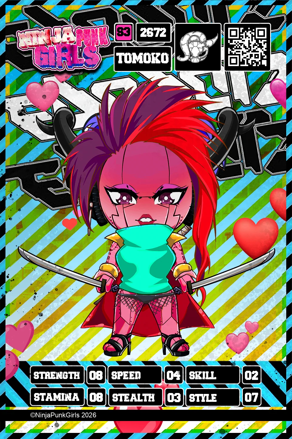 Rebuilt card #2672 Tomoko