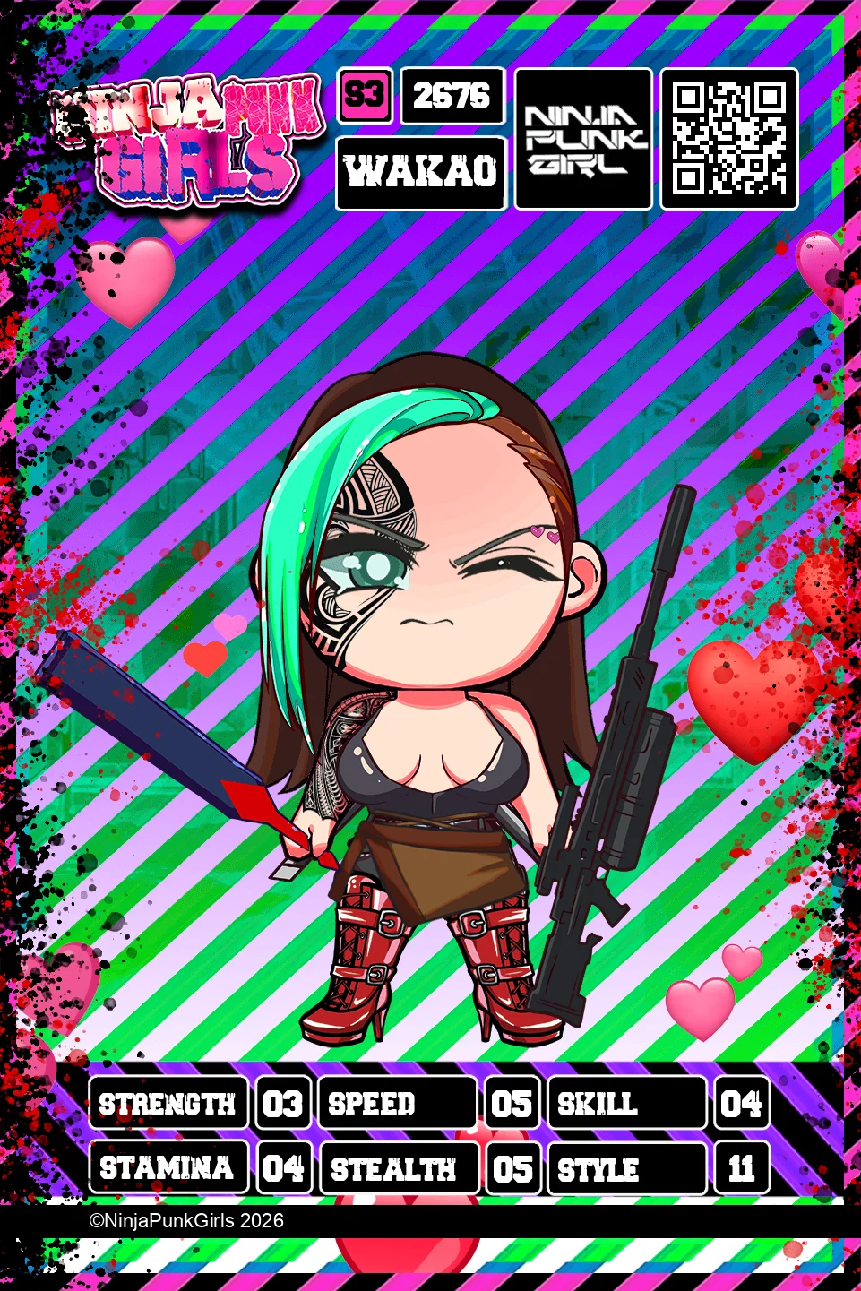 Rebuilt card #2676 Wakao