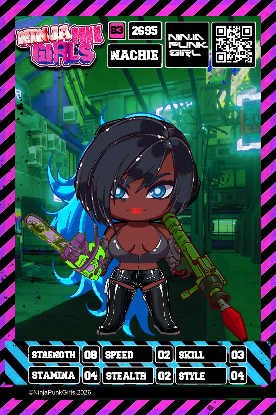 Rebuilt card #2695 Nachie