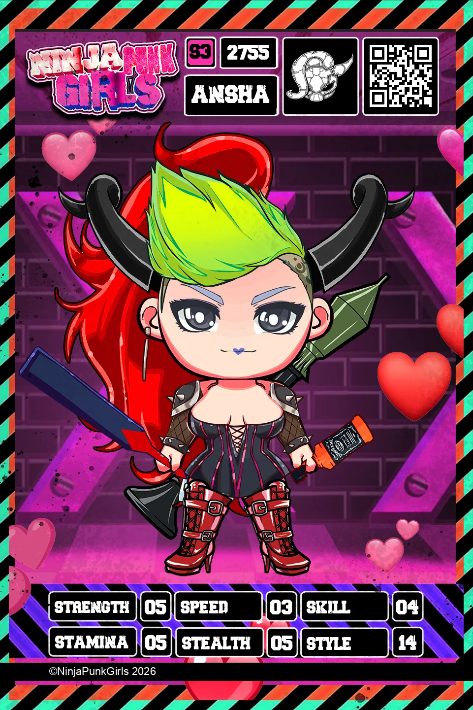 Rebuilt card #2755 Ansha