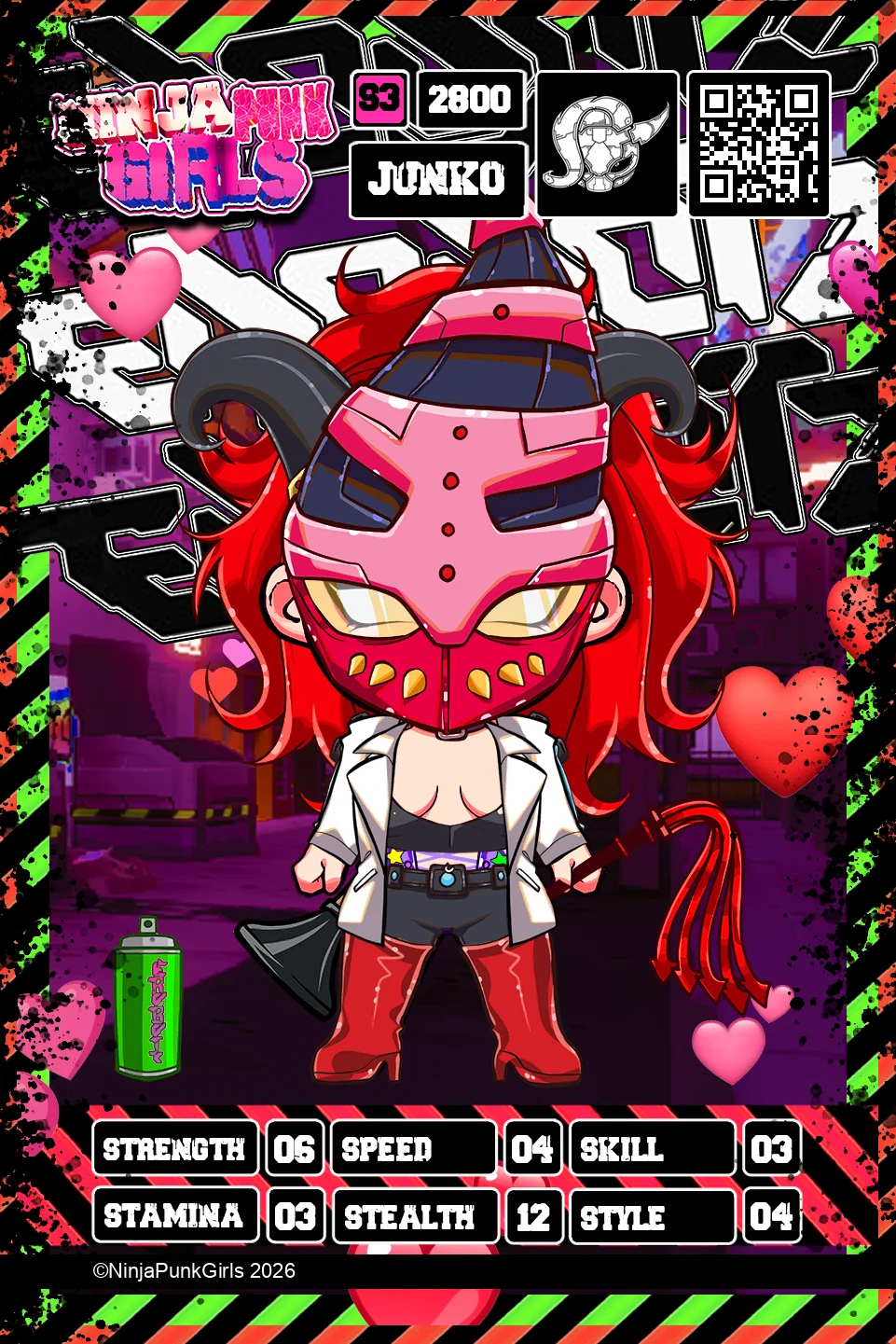 Rebuilt card #2800 Junko