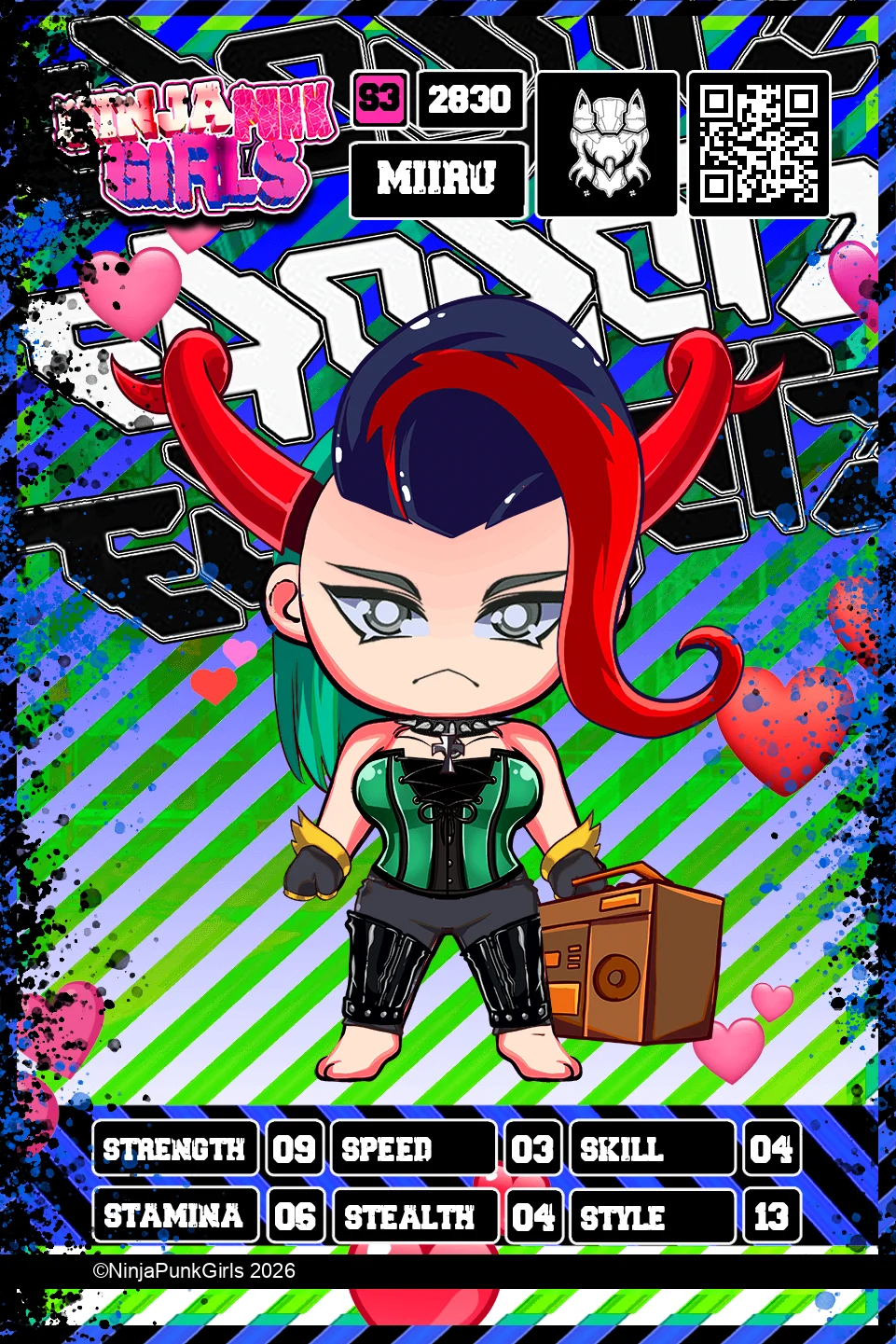 Rebuilt card #2830 Miiru