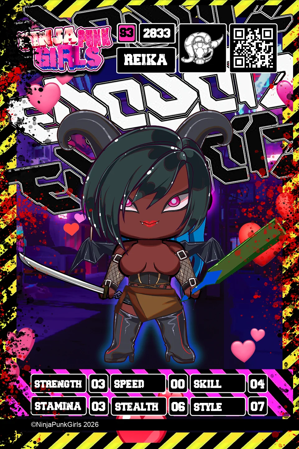 Rebuilt card #2833 Reika