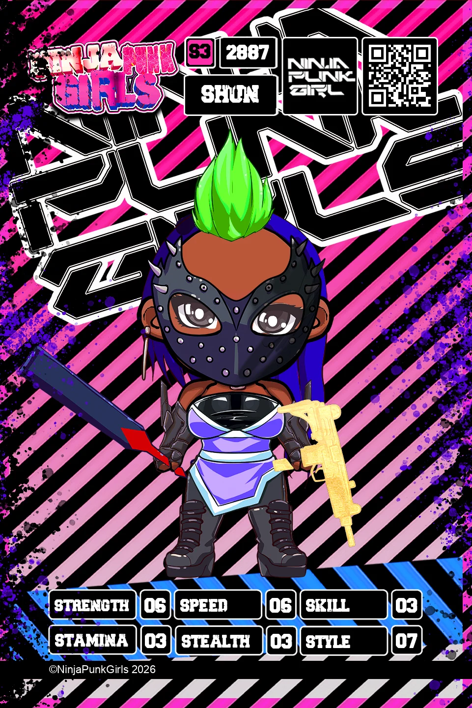 Rebuilt card #2887 Shun