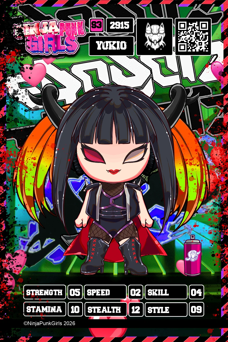 Rebuilt card #2915 Yukio