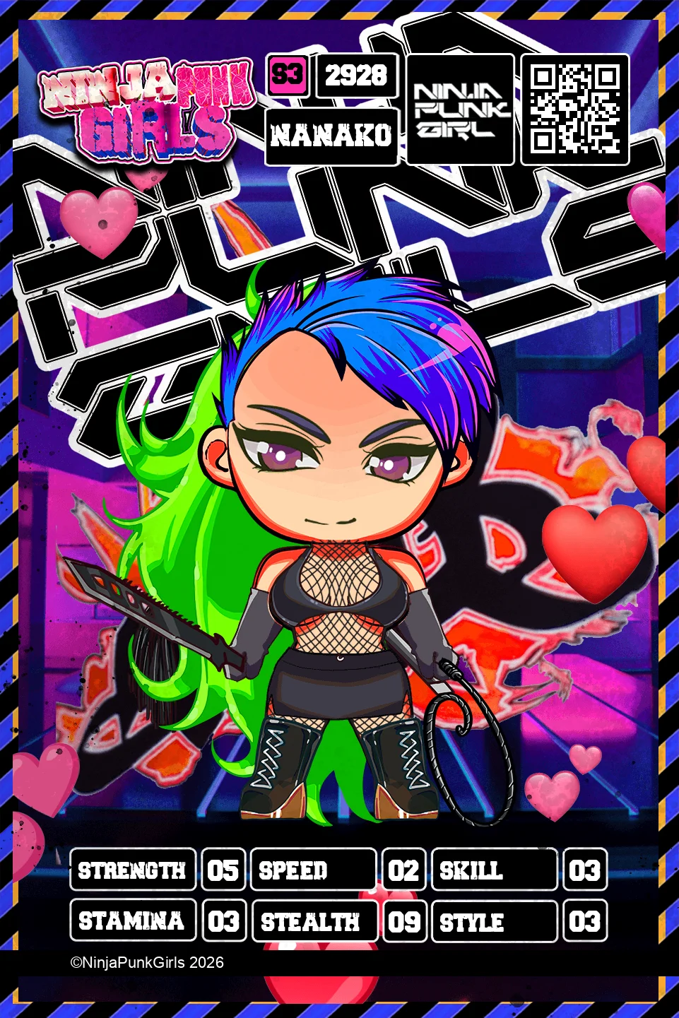 Rebuilt card #2928 Nanako