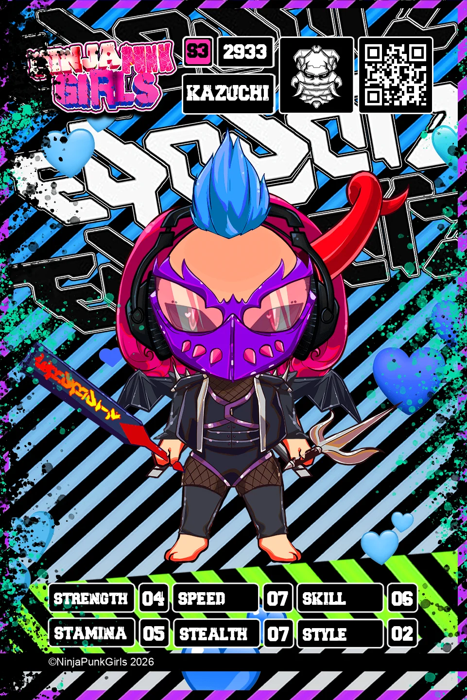 Rebuilt card #2933 Kazuchi