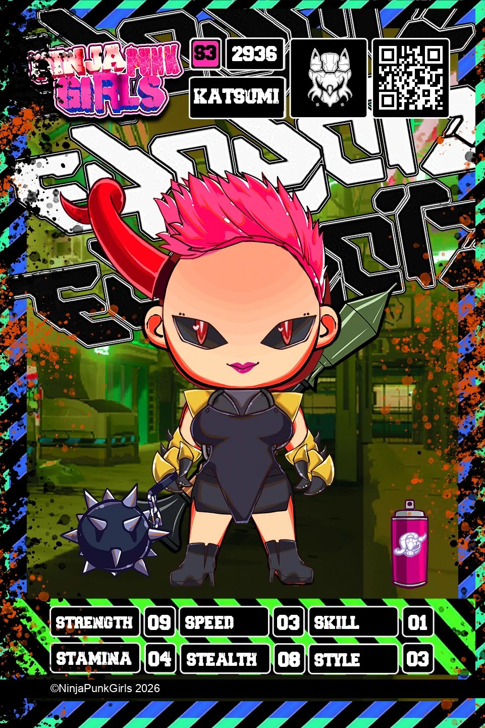 Rebuilt card #2936 Katsumi