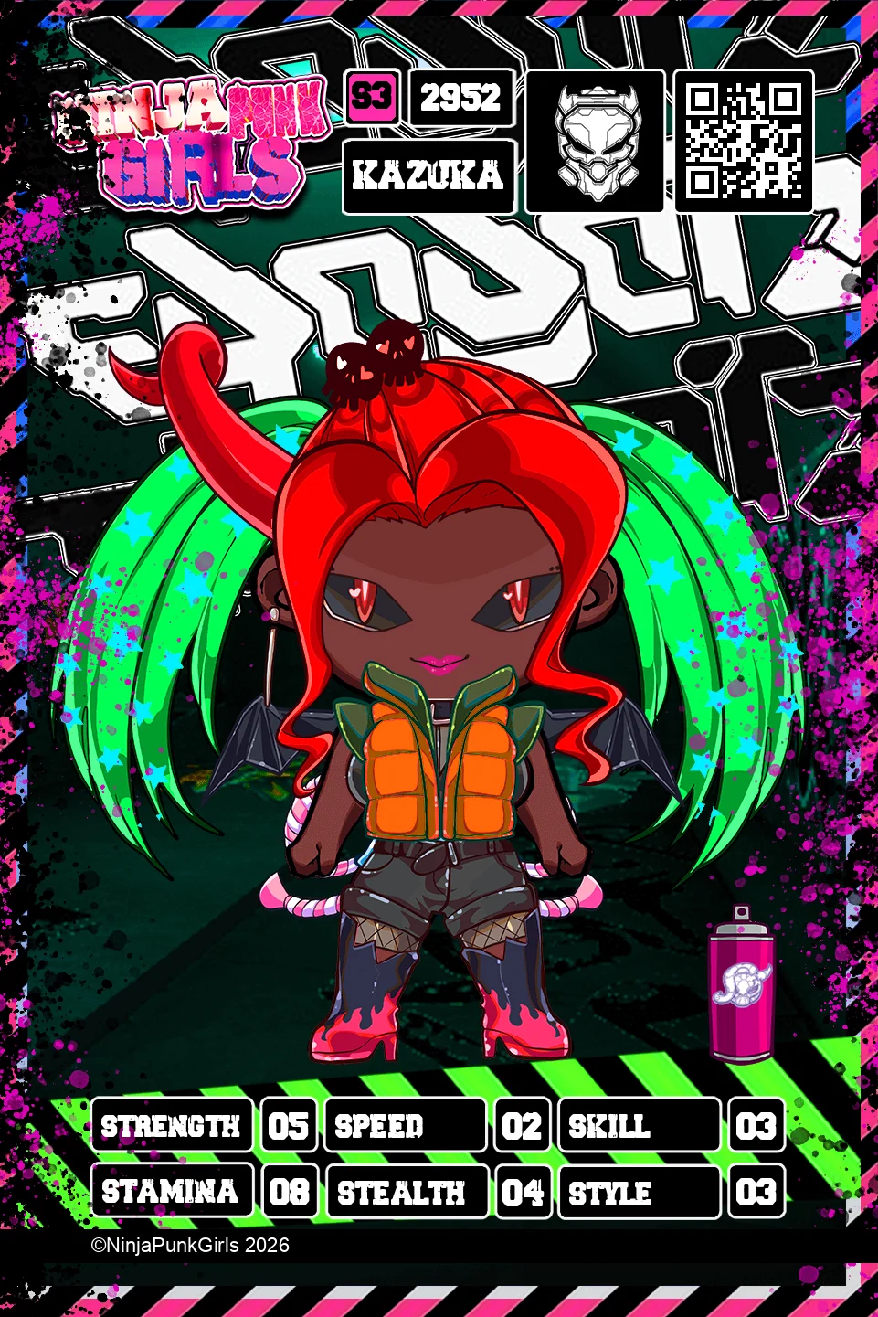 Rebuilt card #2952 Kazuka