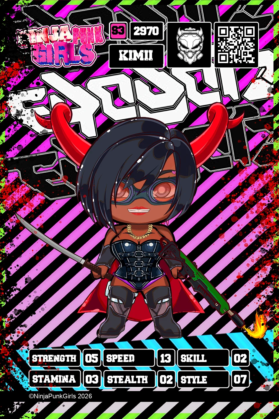 Rebuilt card #2970 Kimii