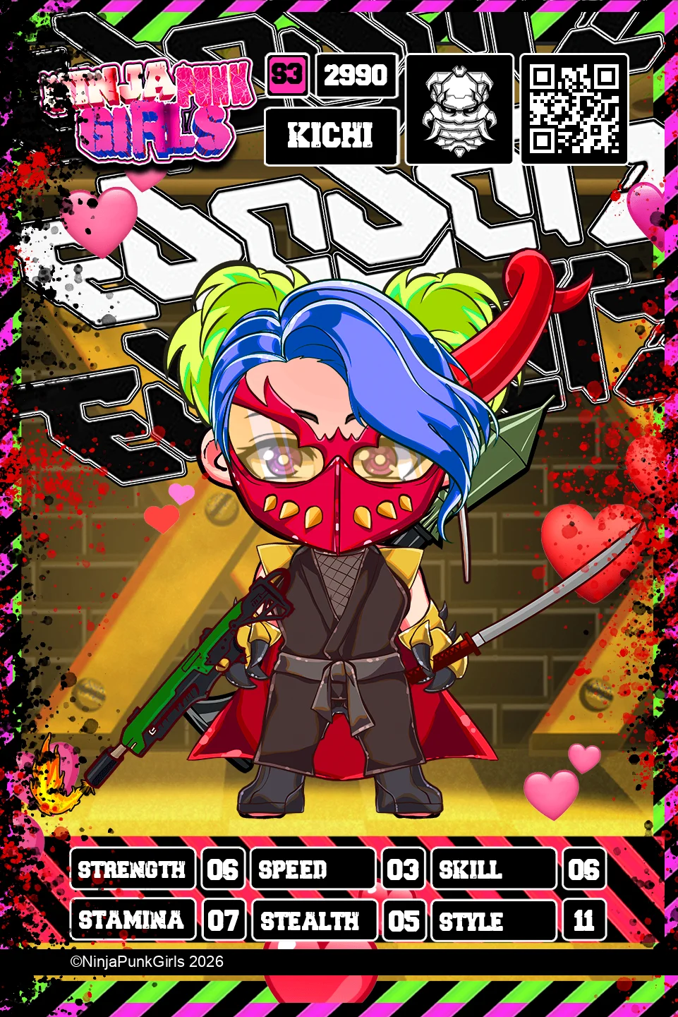 Rebuilt card #2990 Kichi