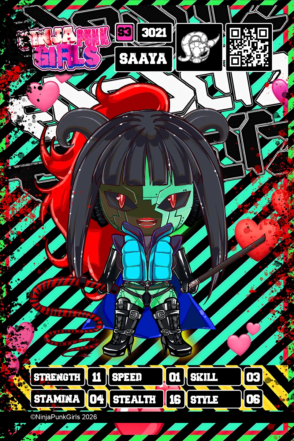 Rebuilt card #3021 Saaya