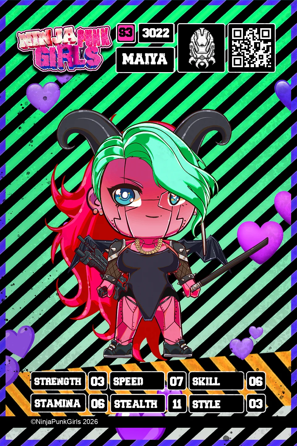 Rebuilt card #3022 Maiya