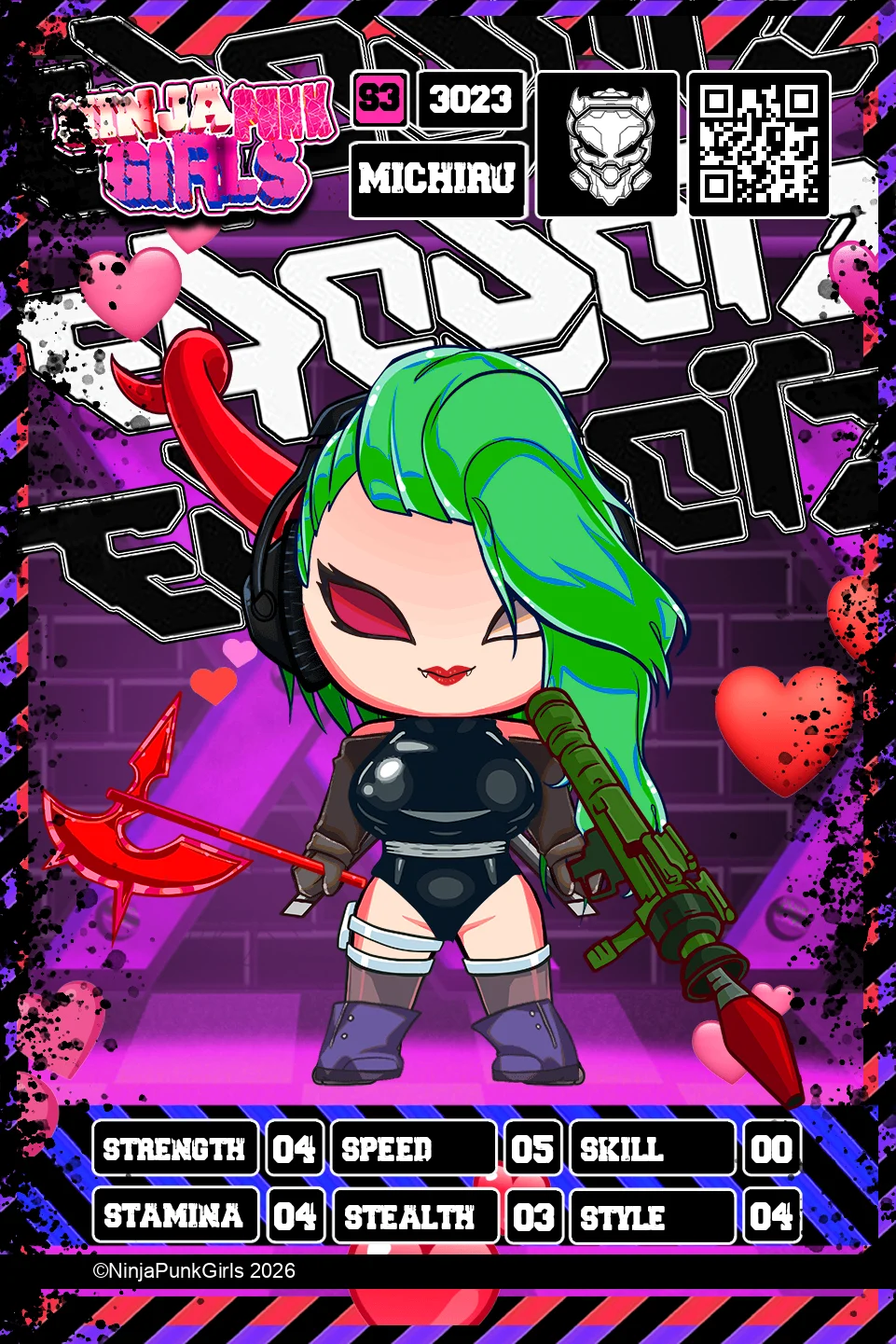 Rebuilt card #3023 Michiru
