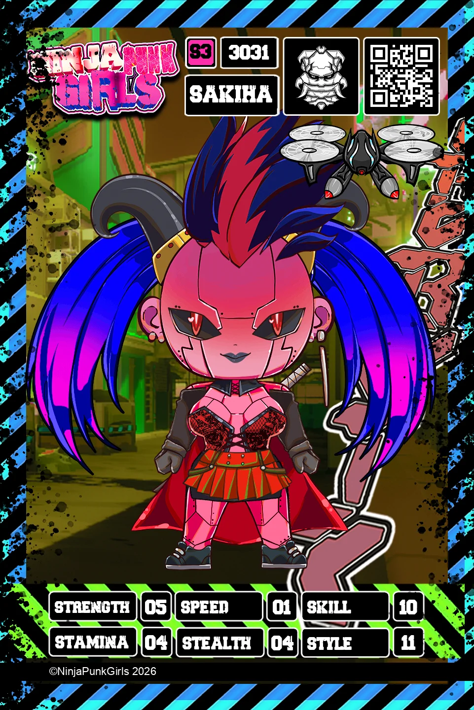 Rebuilt card #3031 Sakiha