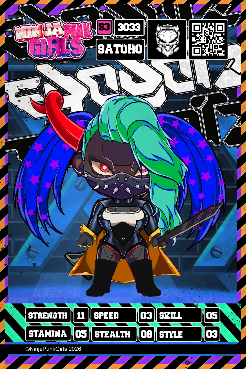Rebuilt card #3033 Satoho