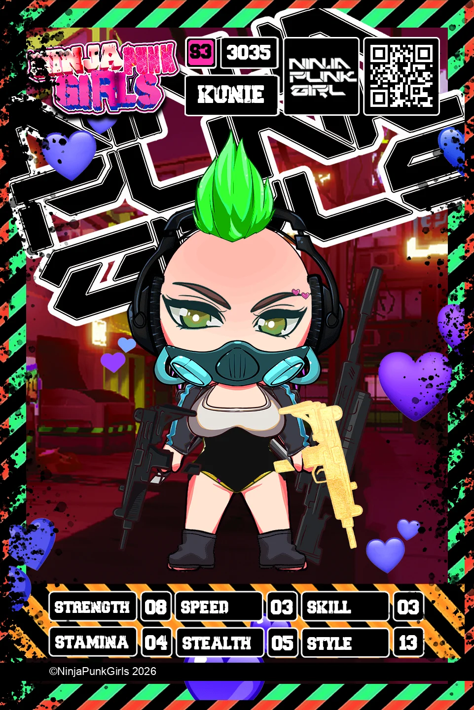 Rebuilt card #3035 Kunie
