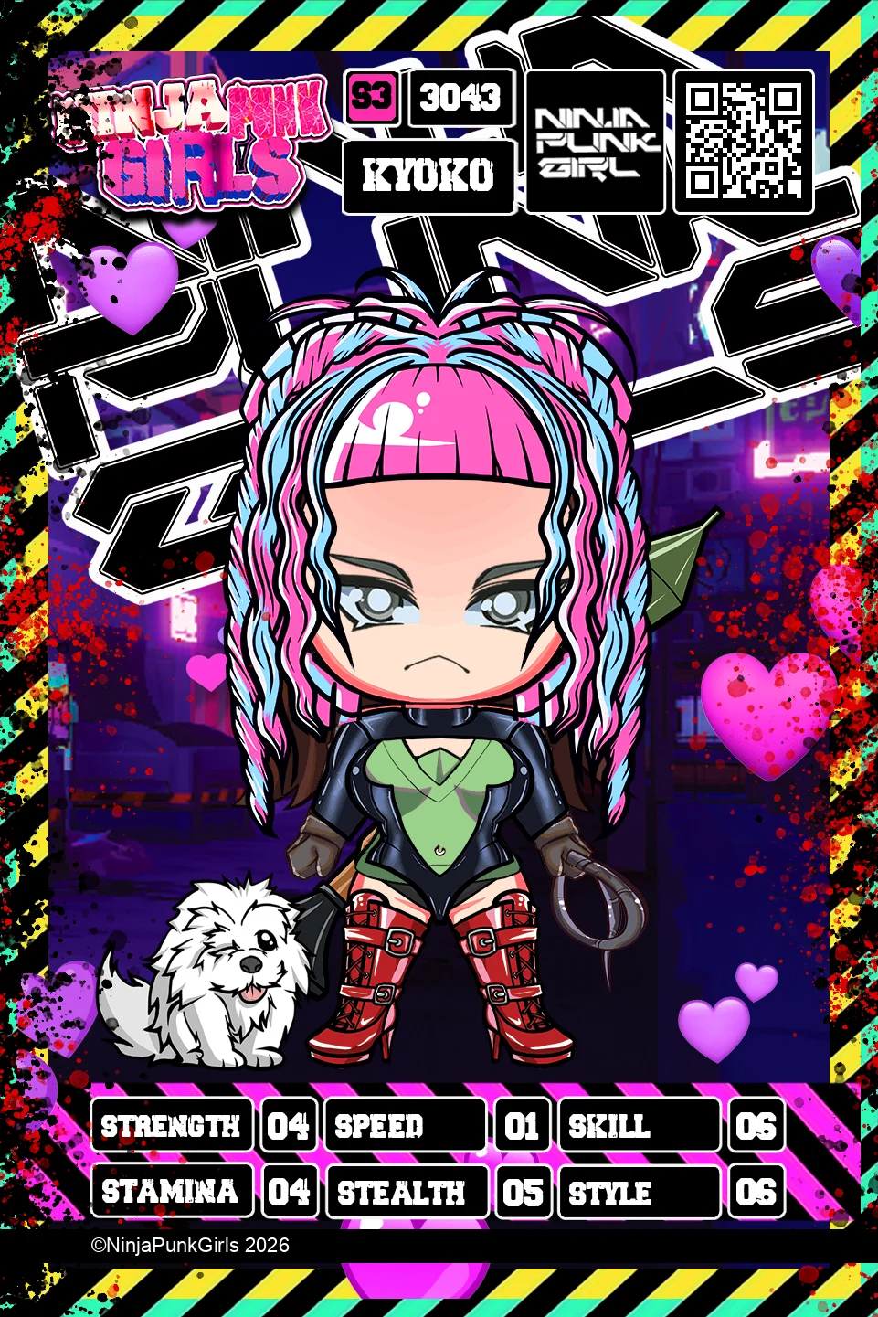 Rebuilt card #3043 Kyoko