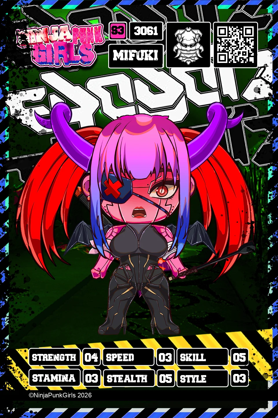 Rebuilt card #3061 Mifuki