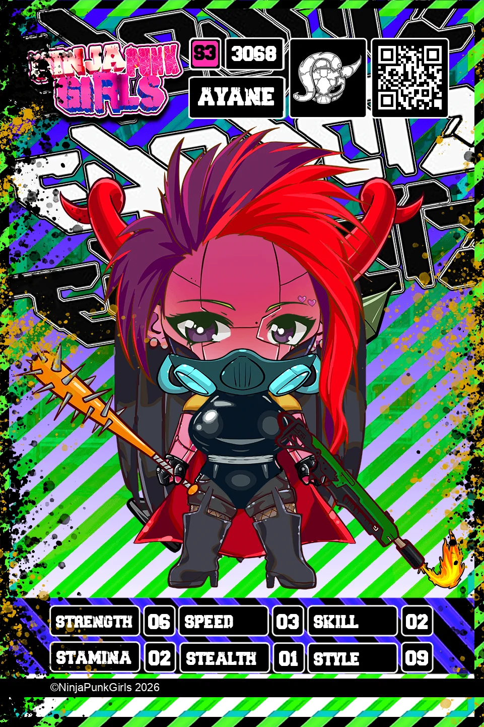 Rebuilt card #3068 Ayane