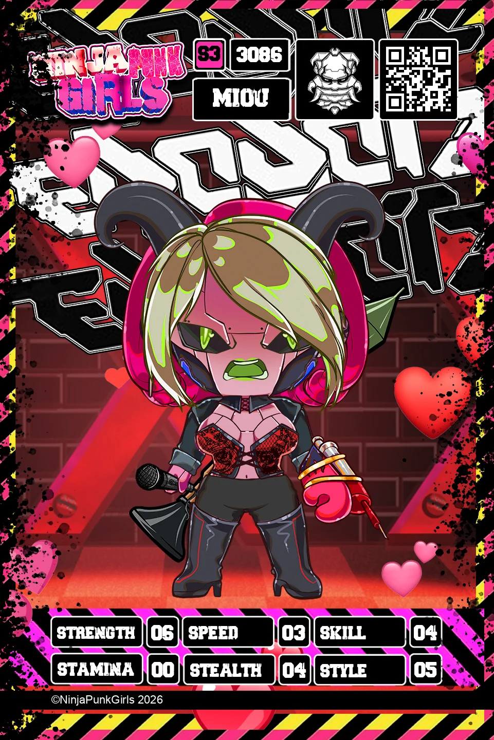 Rebuilt card #3086 Miou