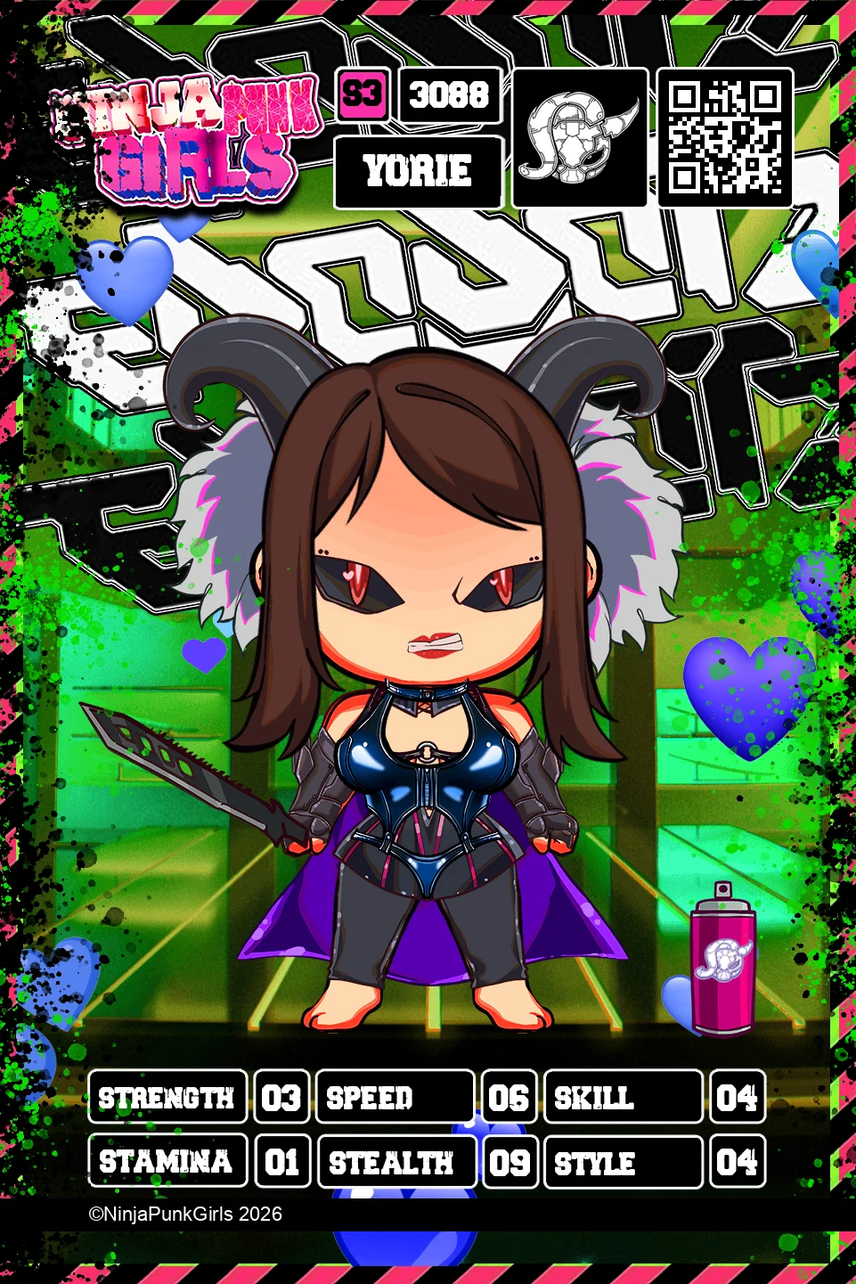 Rebuilt card #3088 Yorie