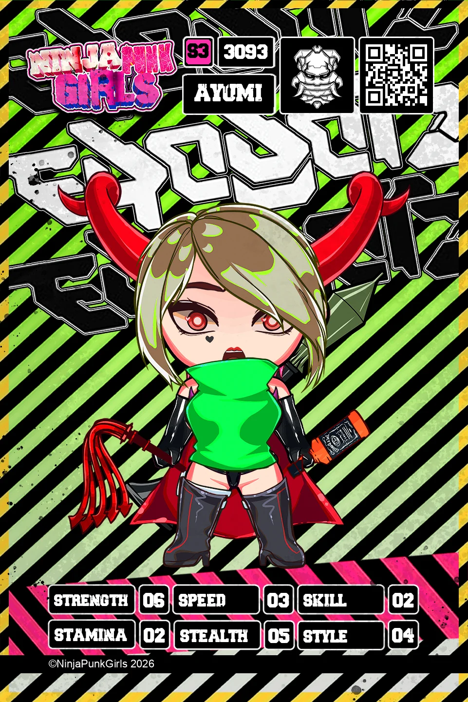 Rebuilt card #3093 Ayumi
