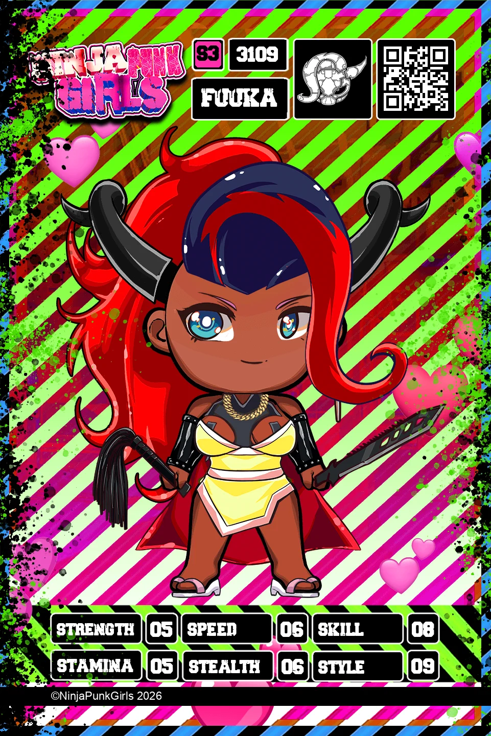 Rebuilt card #3109 Fuuka