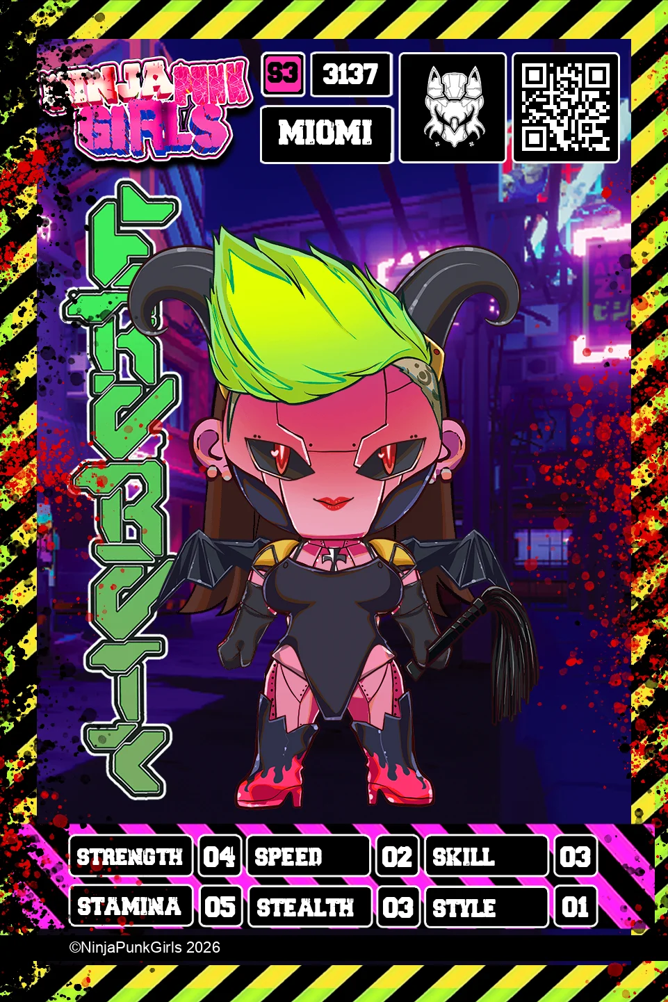 Rebuilt card #3137 Miomi