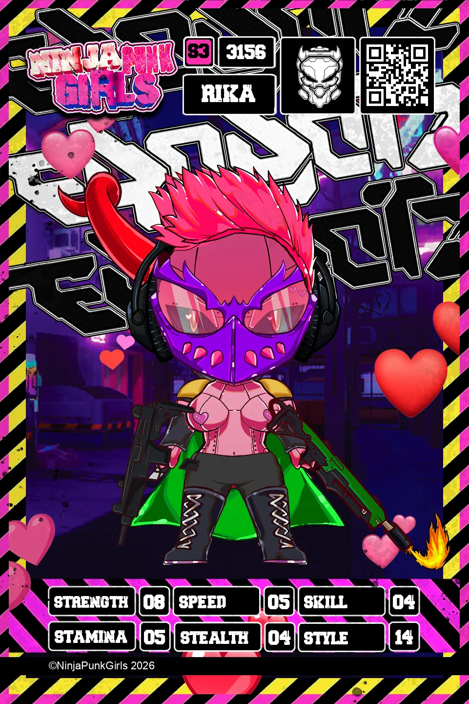 Rebuilt card #3156 Rika