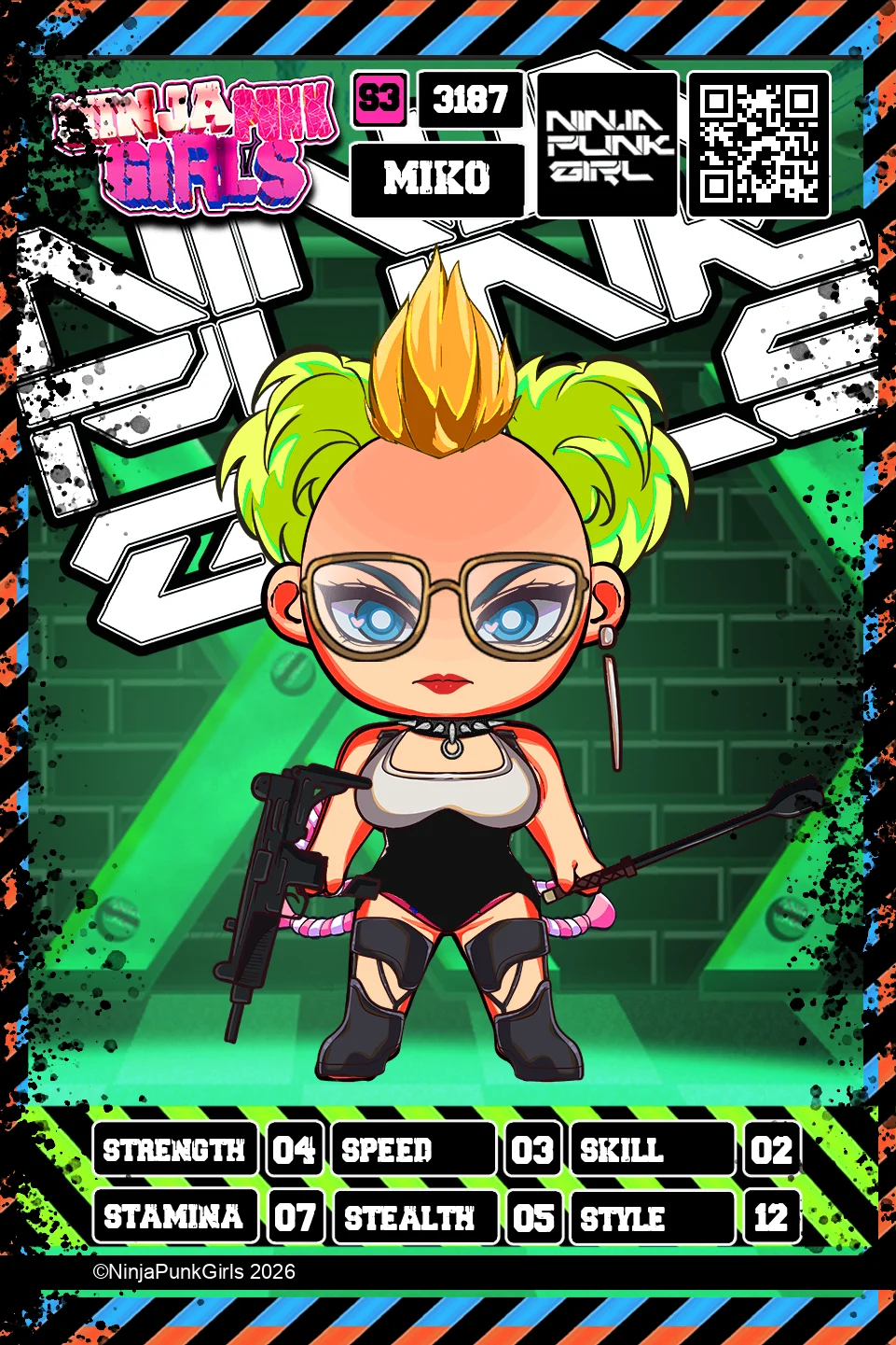 Rebuilt card #3187 Miko