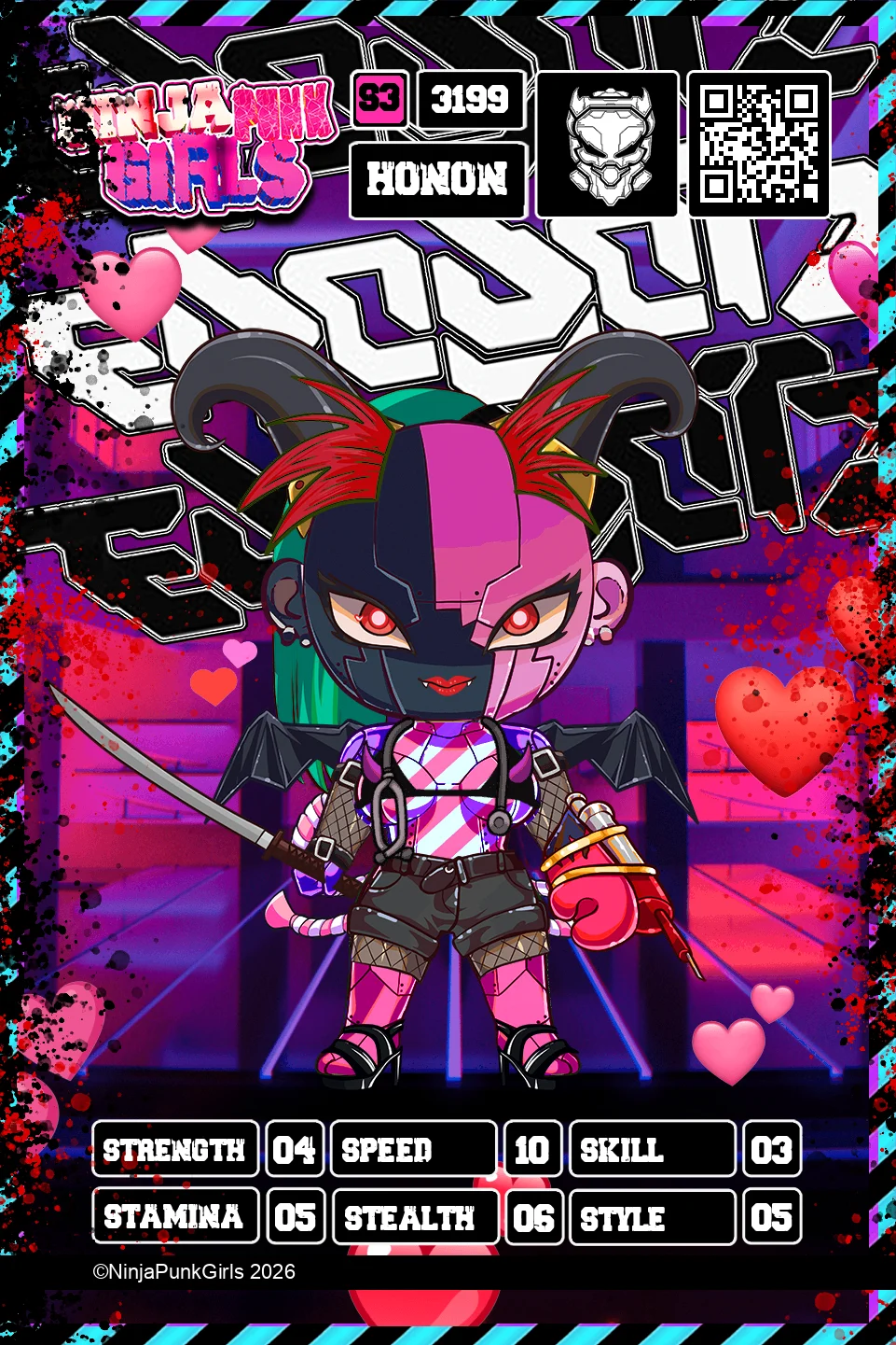 Rebuilt card #3199 Honon