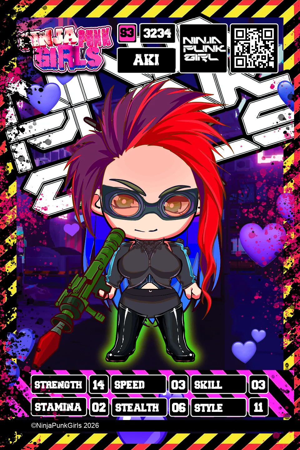 Rebuilt card #3234 Aki