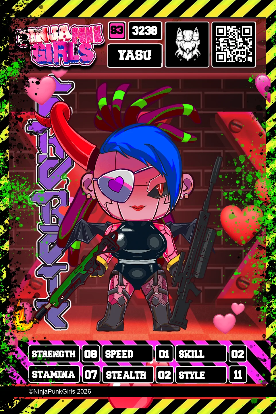 Rebuilt card #3238 Yasu