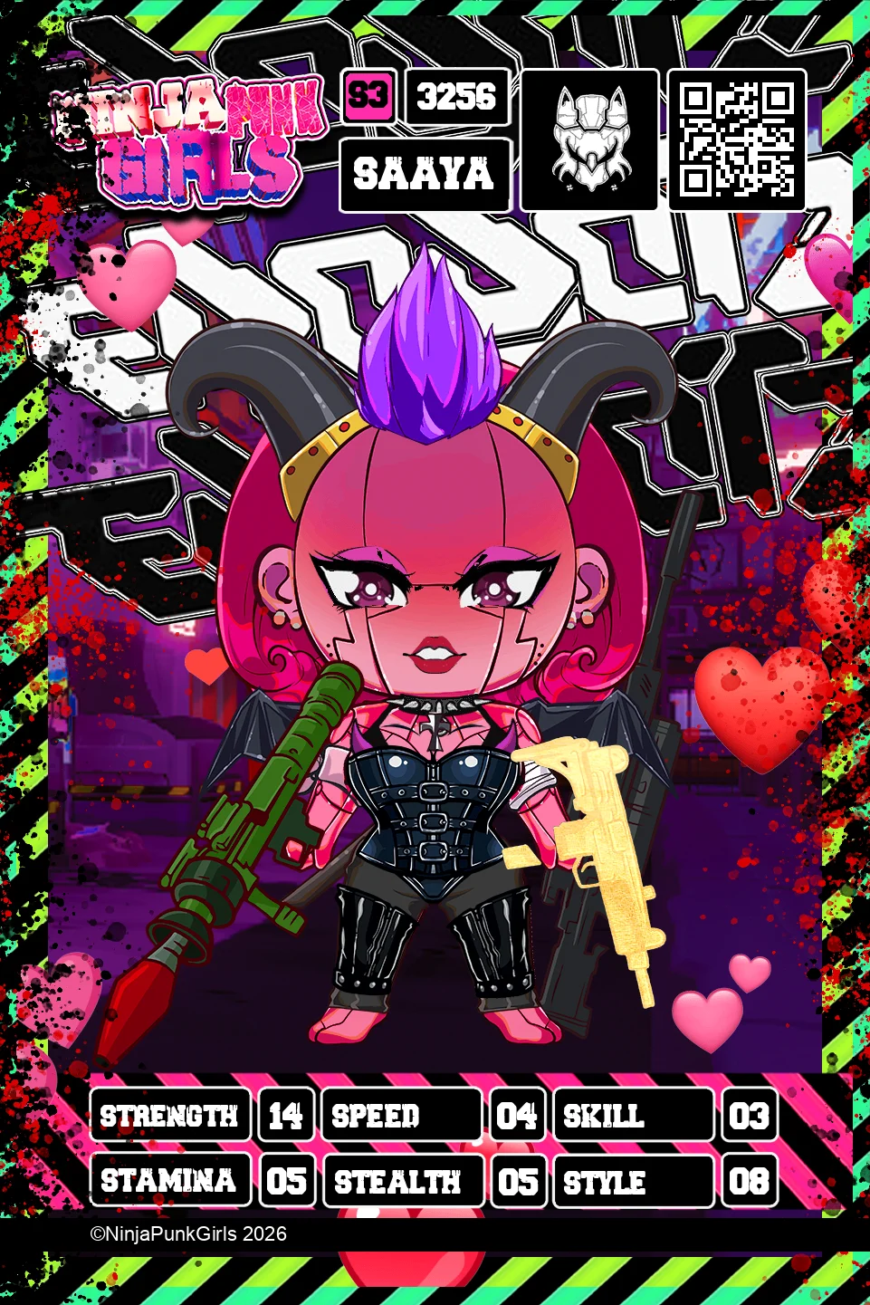 Rebuilt card #3256 Saaya