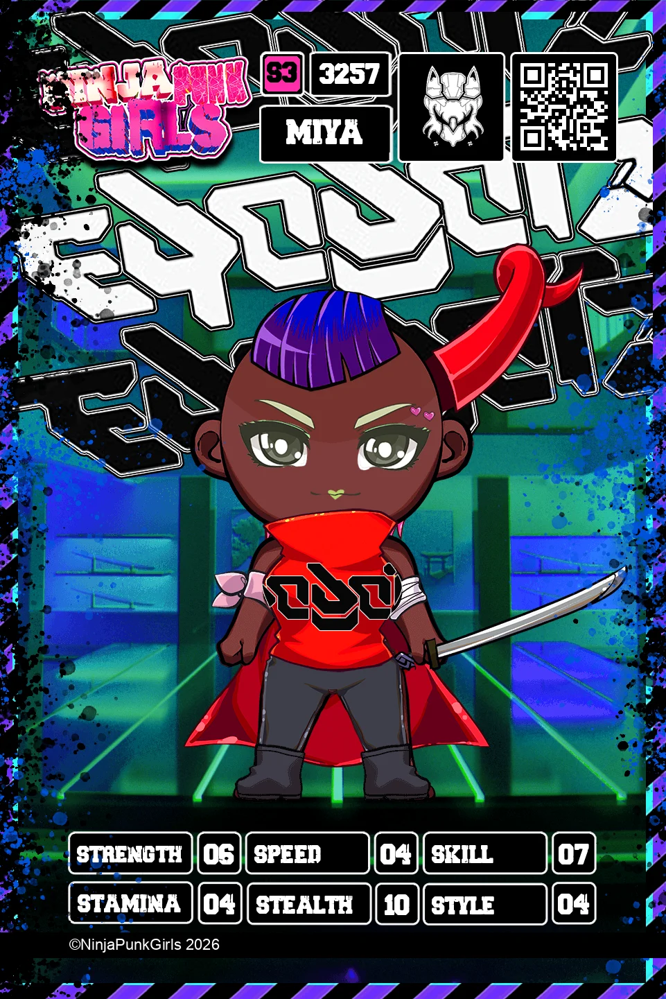 Rebuilt card #3257 Miya