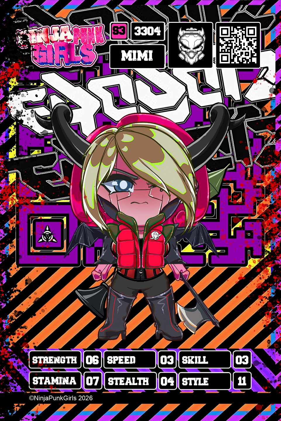 Rebuilt card #3304 Mimi