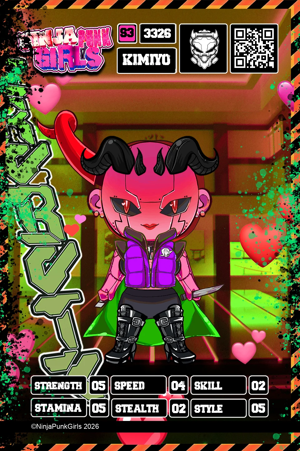 Rebuilt card #3326 Kimiyo
